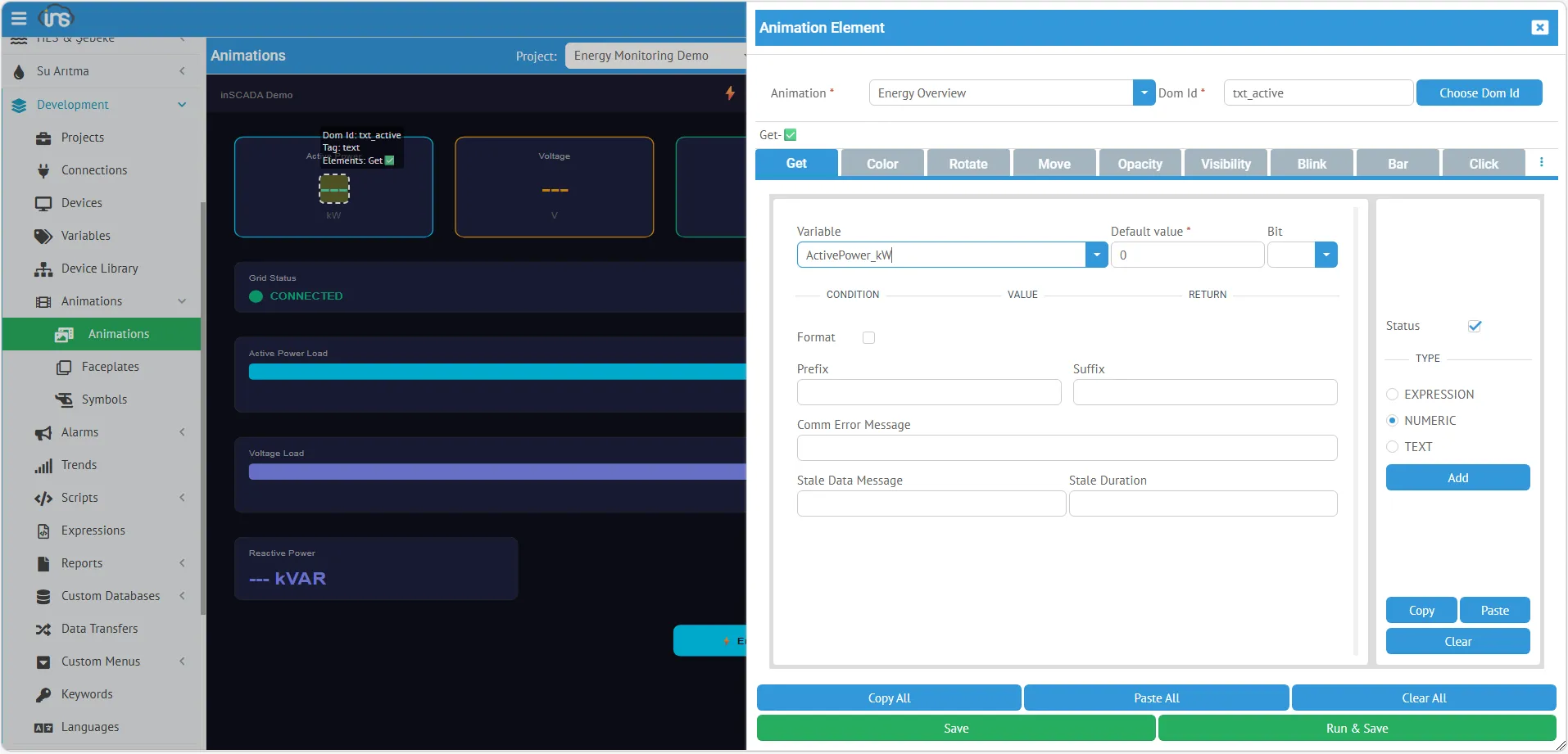Get — Numeric (Detaylı Görünüm)